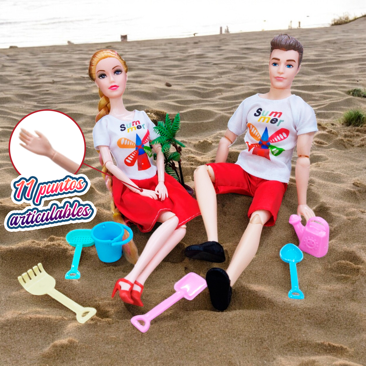 Miniatura 4 de Muñecas Pareja Playera FQ115K4